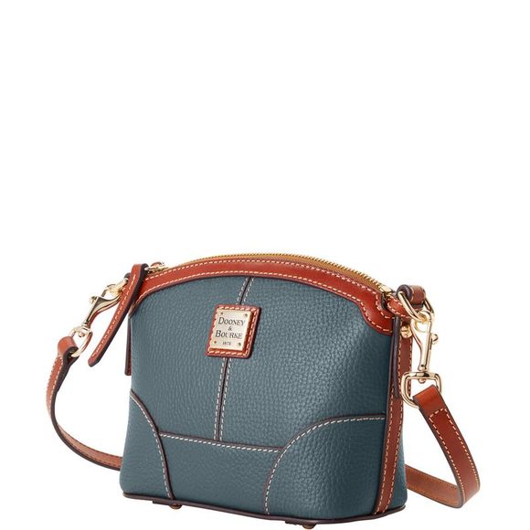 Dooney & Bourke Pebble Grain Mini Domed Crossbody Shoulder Bag - Forest - Picture 2 of 4